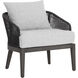 Capri Smoke Grey / Copacabana Marble Outdoor Lounge Chair